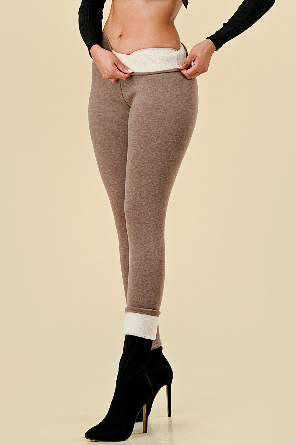 Plush Fur Lined Heathered Leggings