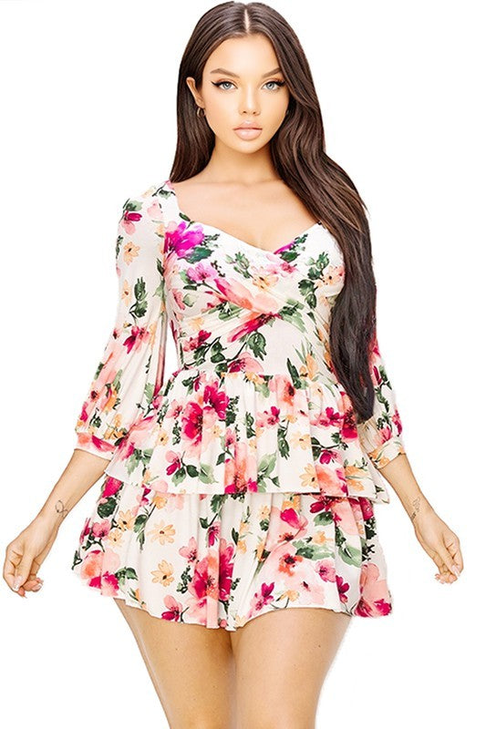 White & Pink Floral