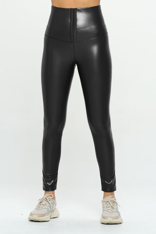 Leather Tummy Control Legging