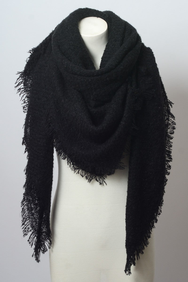 Luxury Mohair Square Scarf - Cozy Elegance