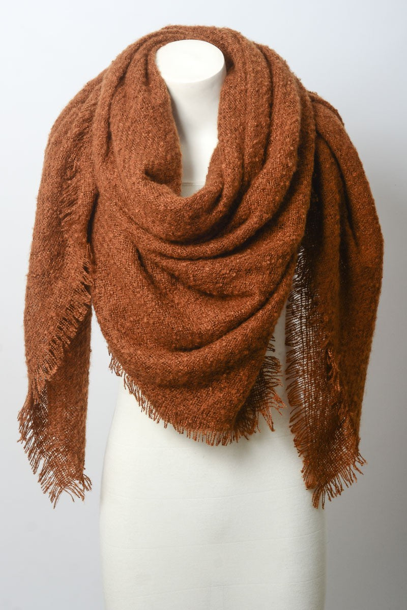 Luxury Mohair Square Scarf - Cozy Elegance