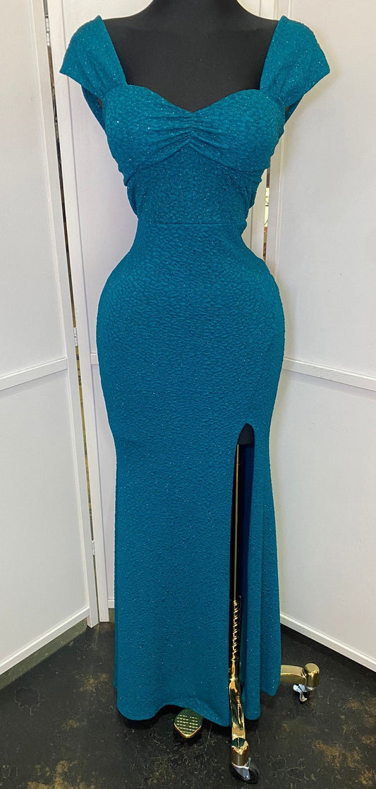 Teal glitter Formal