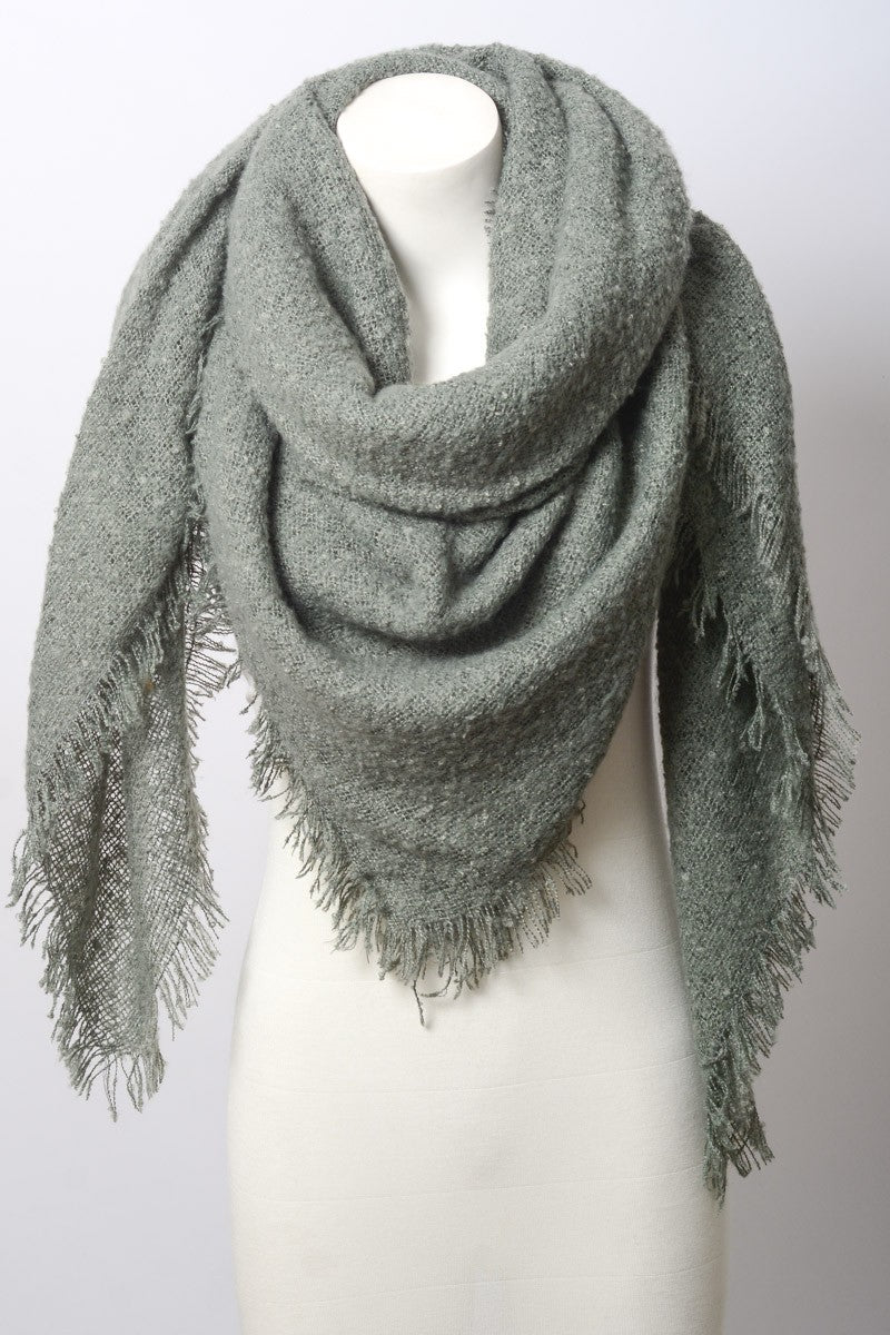 Luxury Mohair Square Scarf - Cozy Elegance